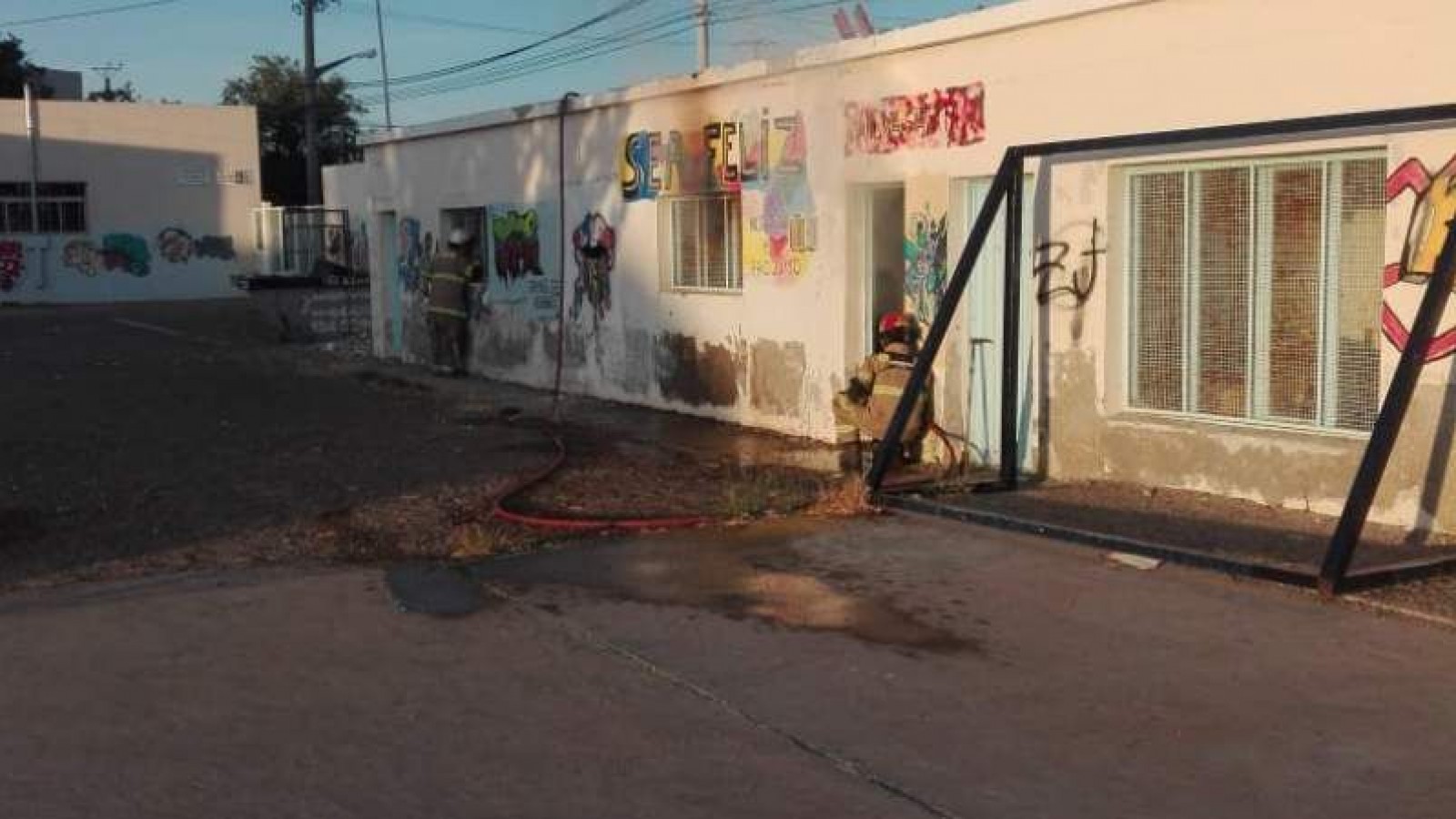 Trelew: se incenció el colegio Padre Juan Muzzio