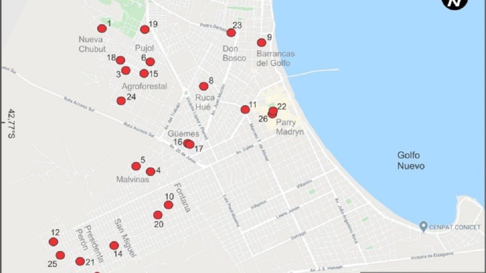 Puerto Madryn tiene su mapa de la solidaridad