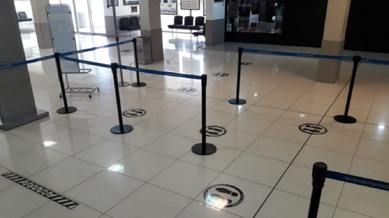 Trelew: continúan adaptando el aeropuerto ante la pandemia