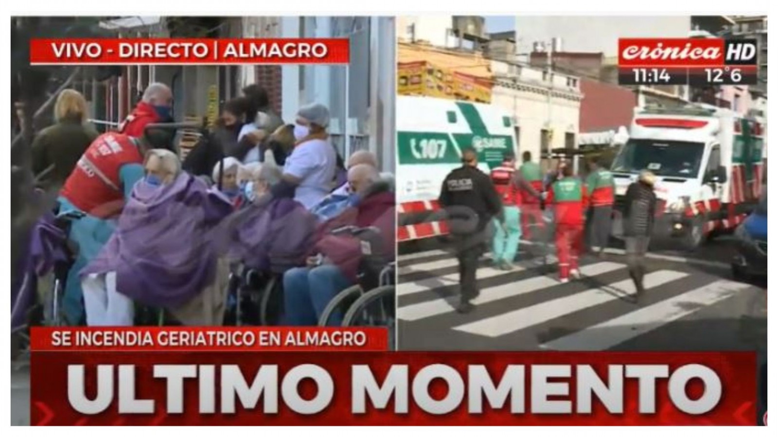 Incendio en un geriátrico en Almagro: un abuelo sufrió quemaduras en brazos y en el torso