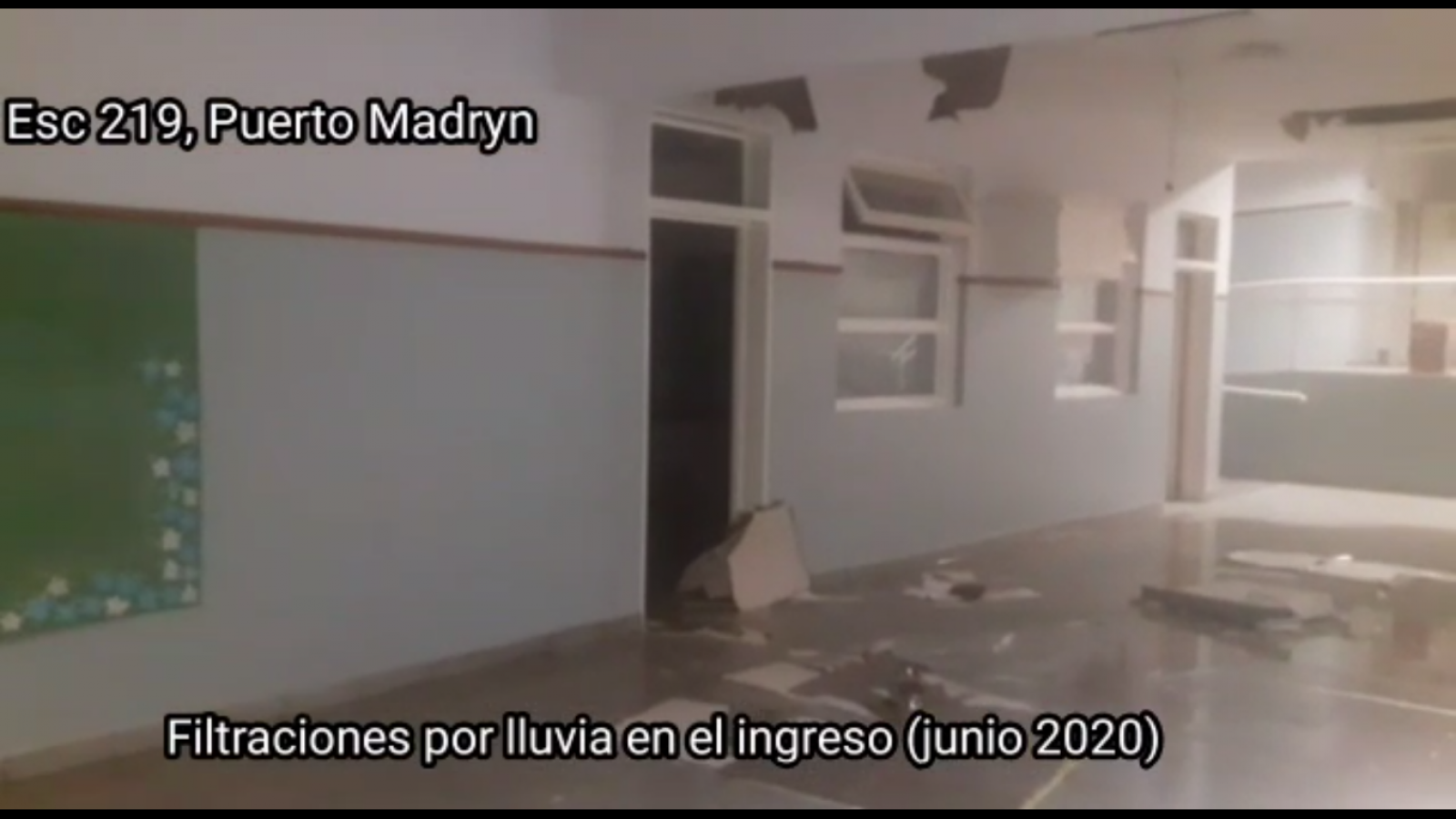 Video: escuela de Madryn en muy malas condiciones
