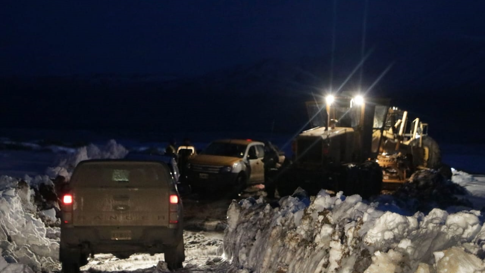 Cushamen: "Está muy crítico, hay mucha nieve"