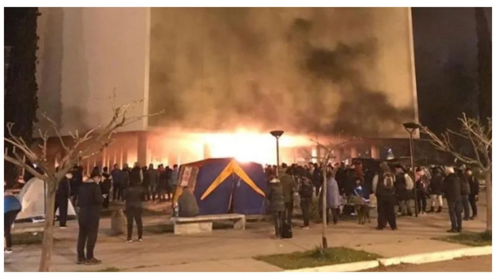 Cuatro dirigentes de ATECh irán a juicio por el incendio en la Legislatura de Chubut