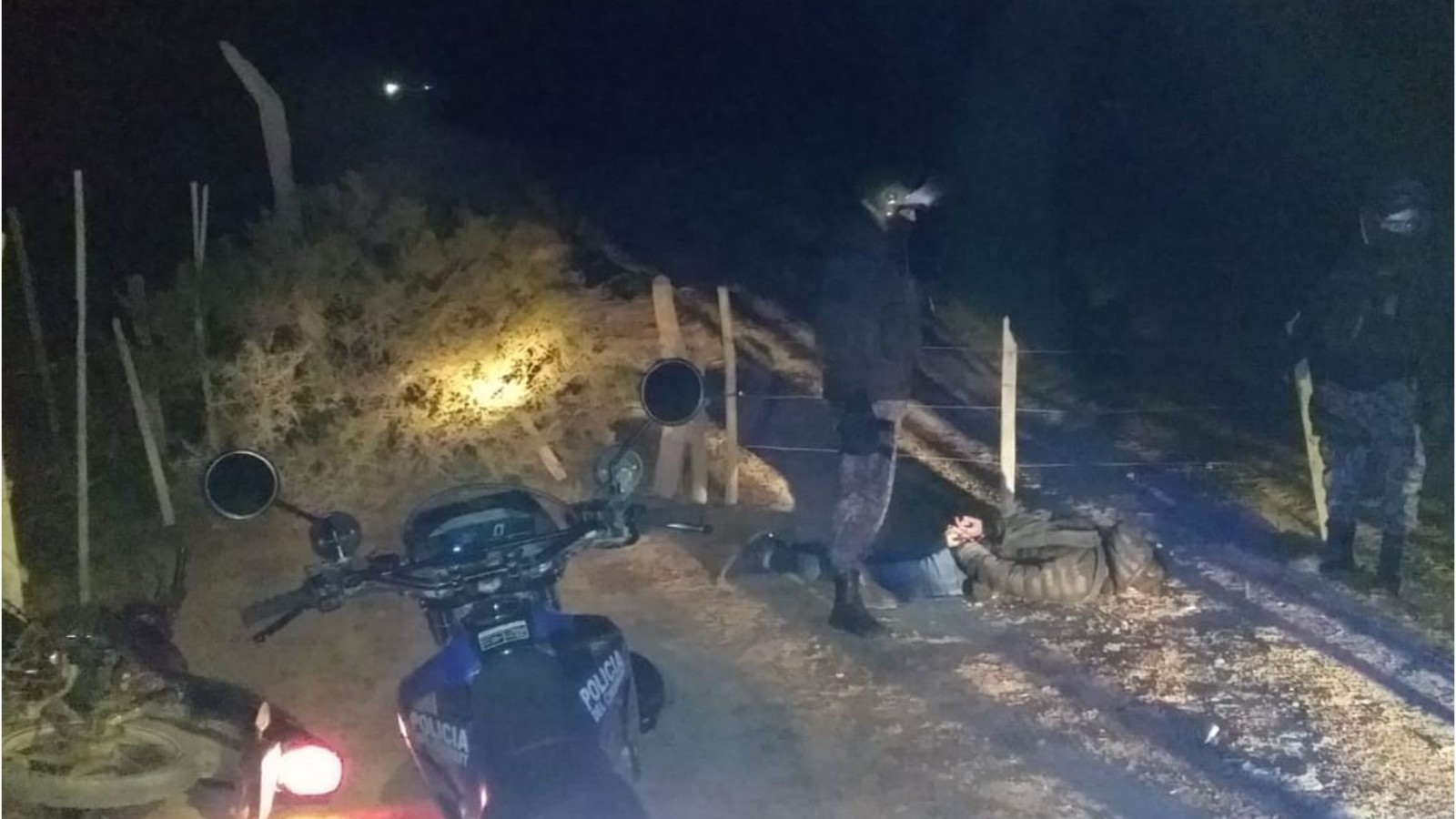 Motociclista evitó un control y terminó detenido