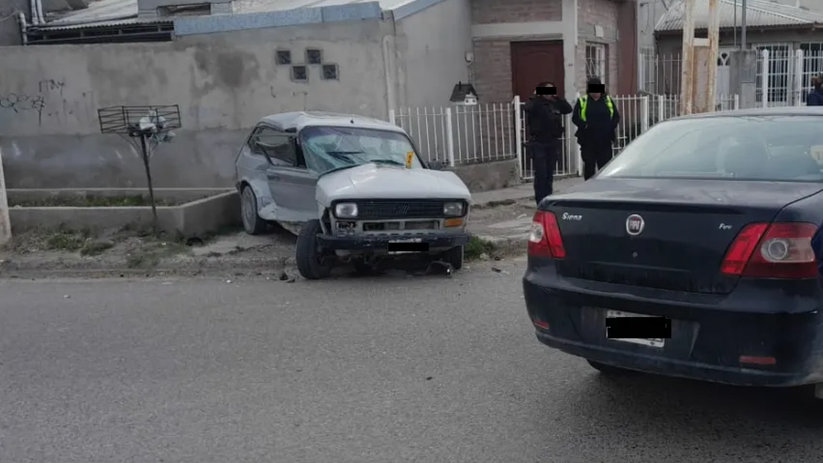 Choque: Un hombre terminó lesionado y fue trasladado al hospital
