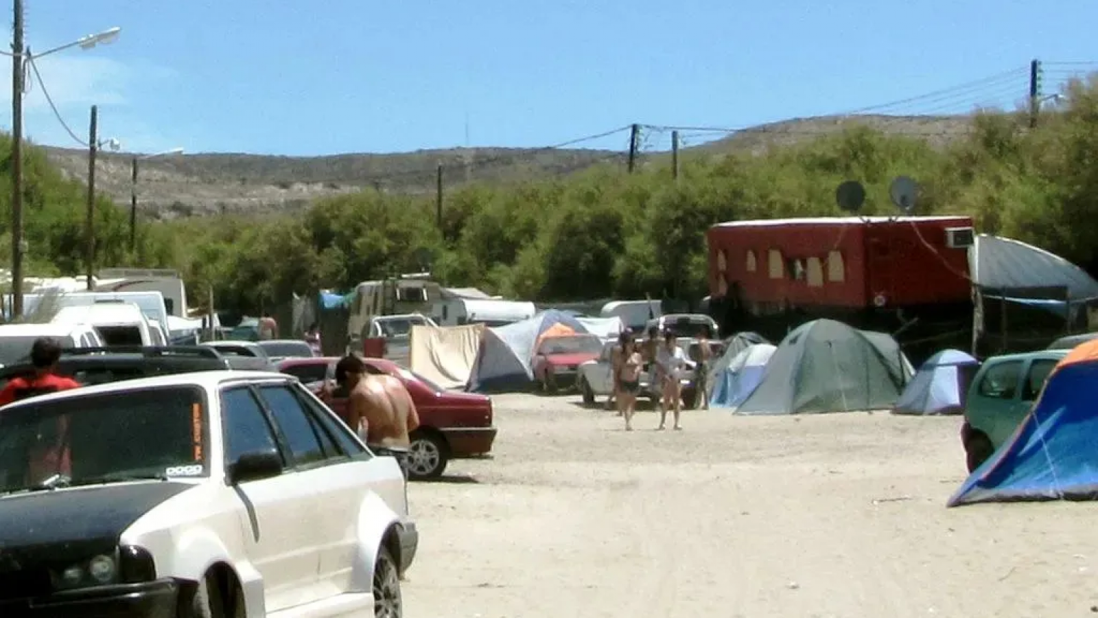 El 1 de enero comenzó mal en el camping de Pirámides