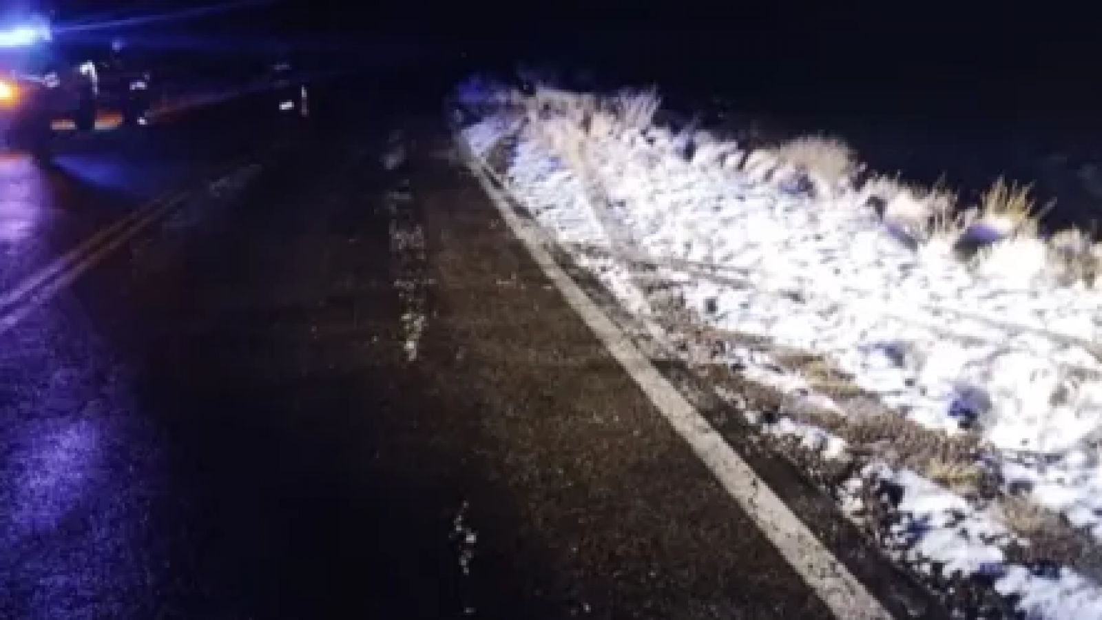Accidente fatal por hielo en Ruta Nacional N° 40: una madrynense perdió la vida