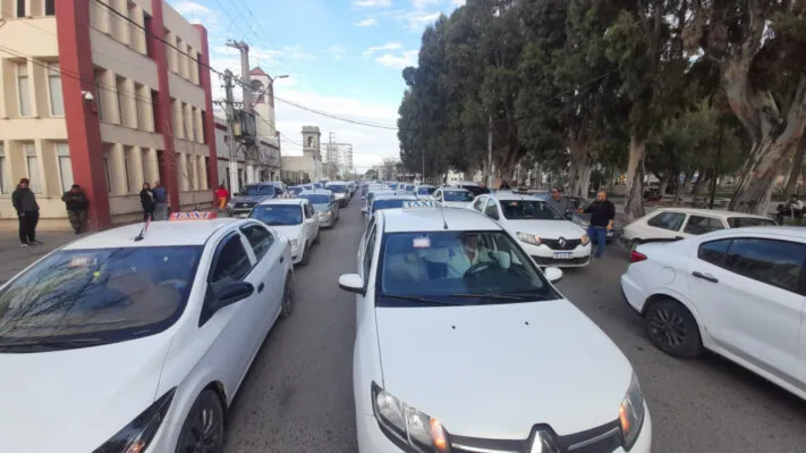 Movilización de Taxistas tras la llegada de Uber