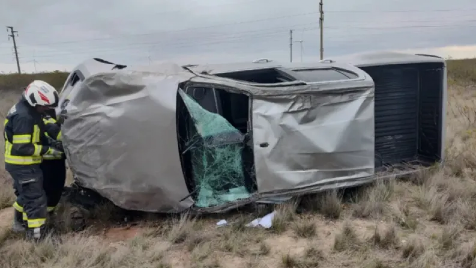 Accidente en Ruta 3: Nélson Sastre volcó y salió ileso