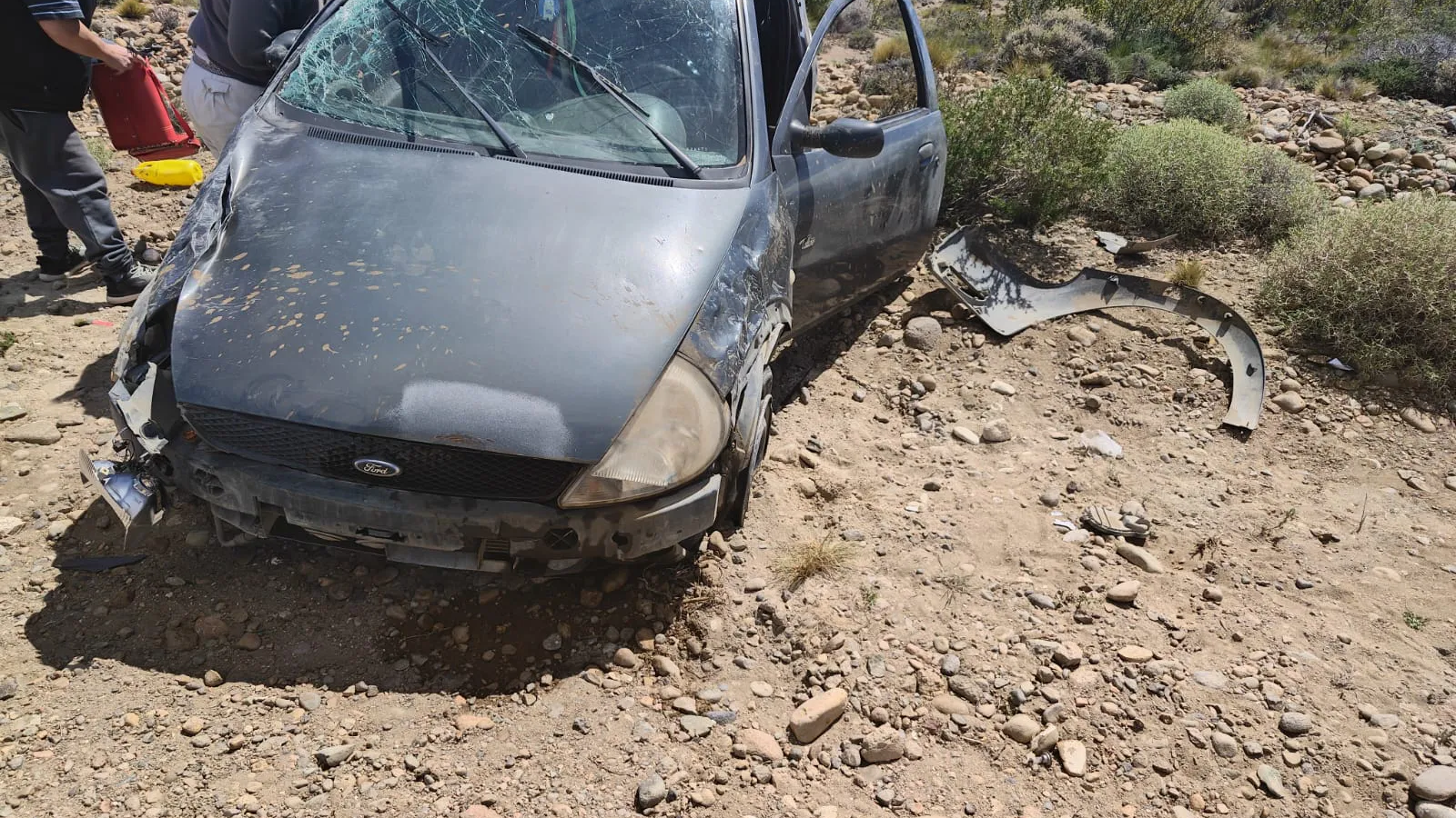 Perdió el control del auto por un problema mecánico y dos ocupantes terminaron lesionadas