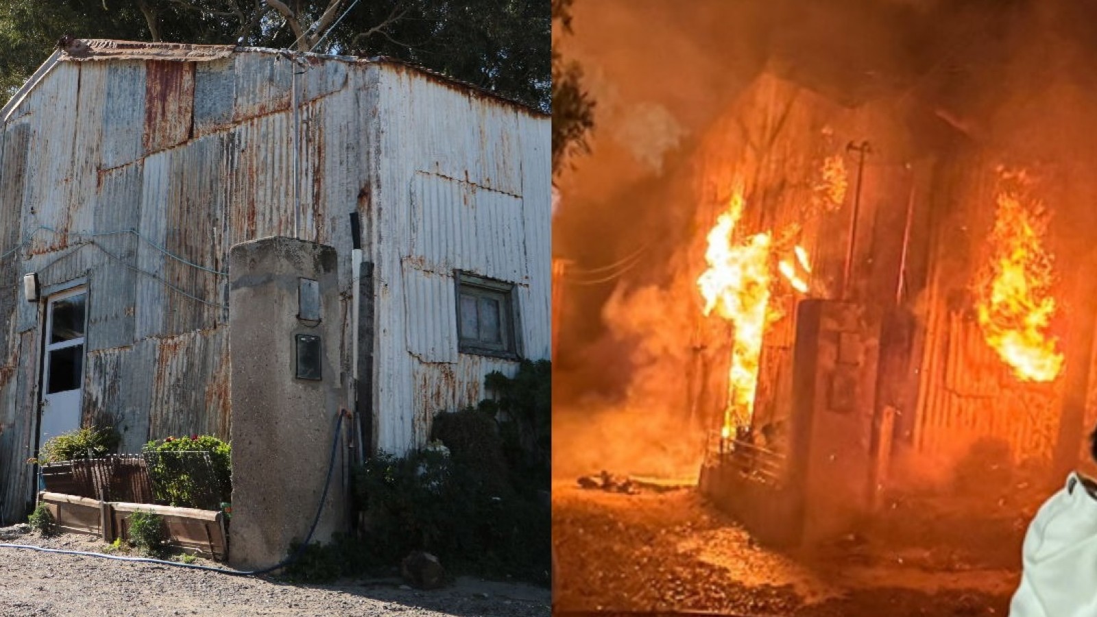 Cenizas de la historia: Incendio consumió una casa emblemática en Puerto Pirámides