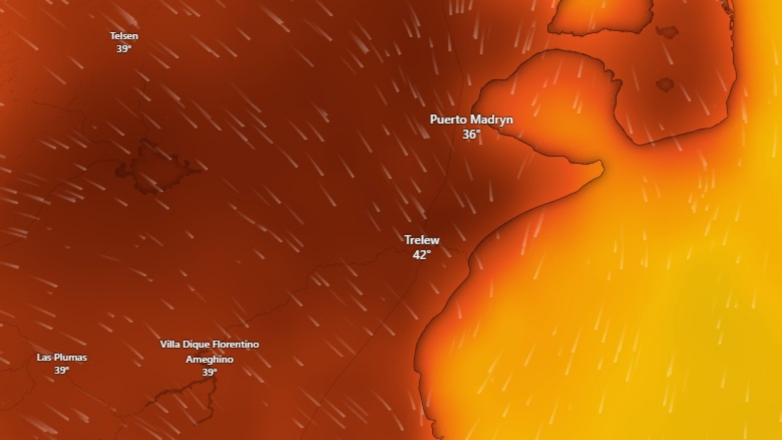 Ola de calor extremo azota la Patagonia: Trelew llegará a los 42°