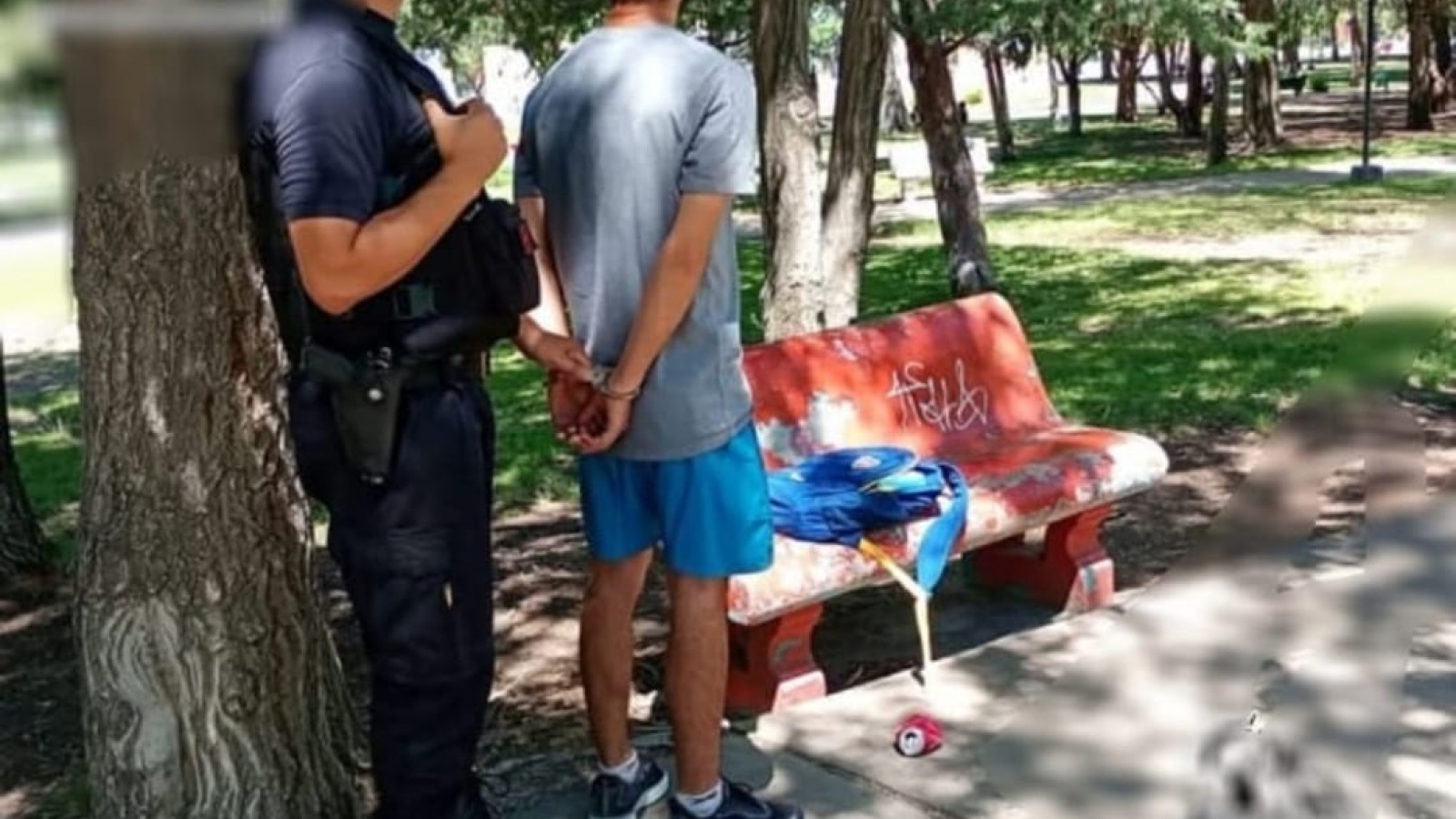 Pactaron encuentro tras publicación en Facebook y recuperaron caja de herramientas robada