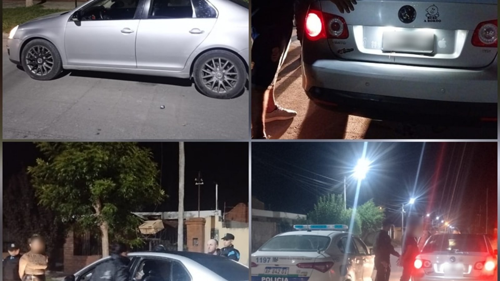 En un operativo policial detectaron drogas y un arma en un vehículo