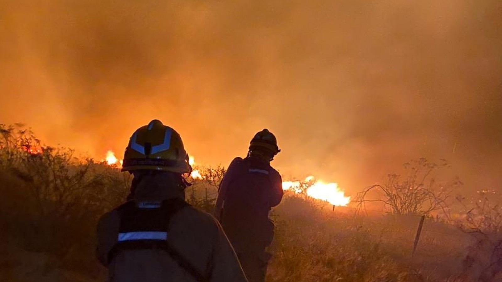 Interrupción del tránsito en la Ruta Nacional 3 debido al incendio