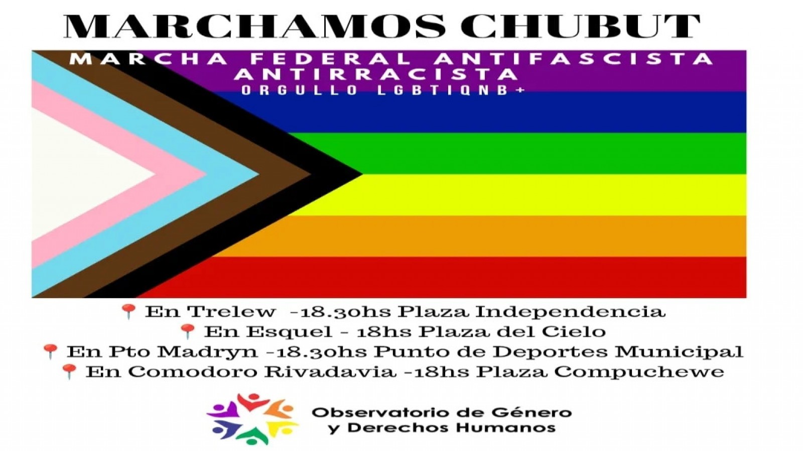 Movilización en Chubut contra los discursos de odio y en defensa de los derechos adquiridos