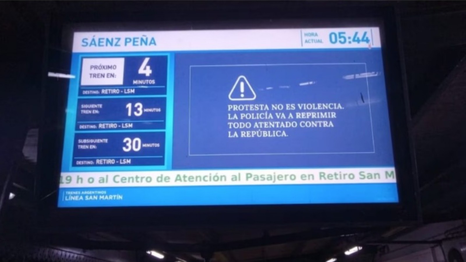 Polémica por advertencia oficial antes de la marcha de jubilados