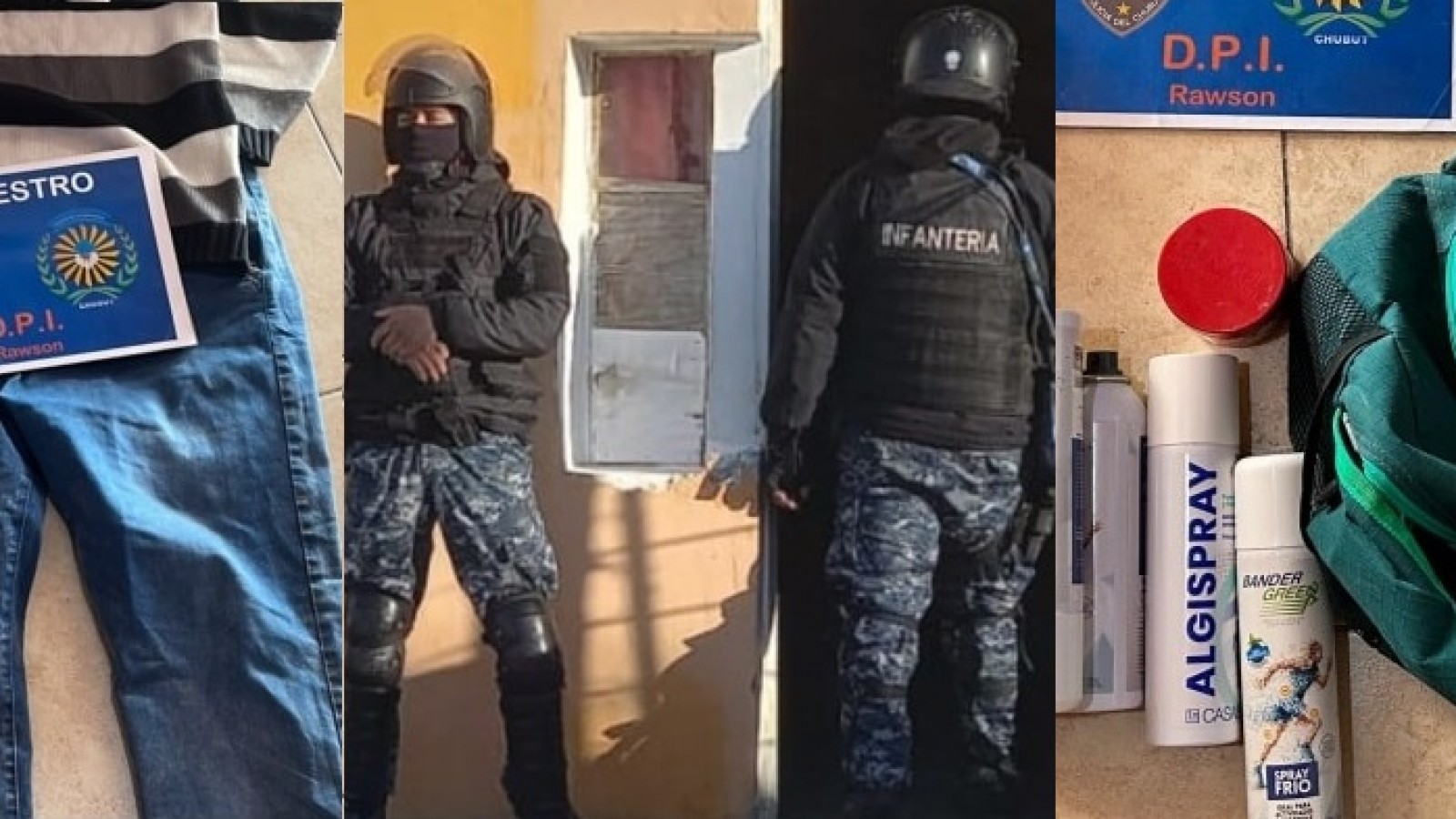 Operativo policial en Rawson: allanamientos por robos en los barrios 2 de Abril y 羠ea 16