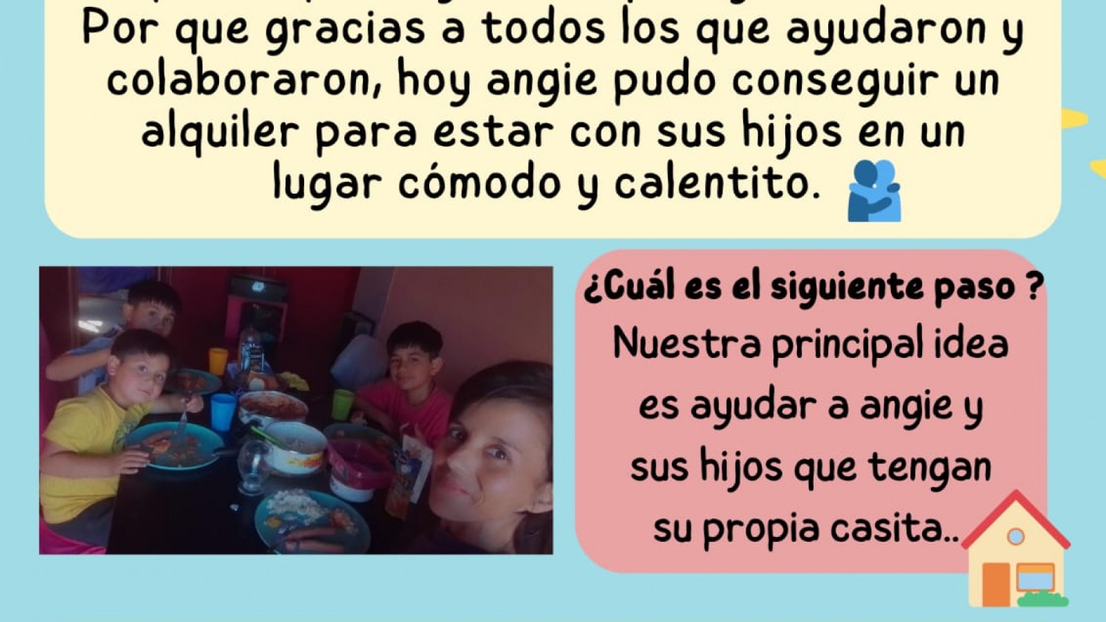 "Un lugar seguro para Angi y sus hijos": la historia de una mudanza solidaria en Trelew