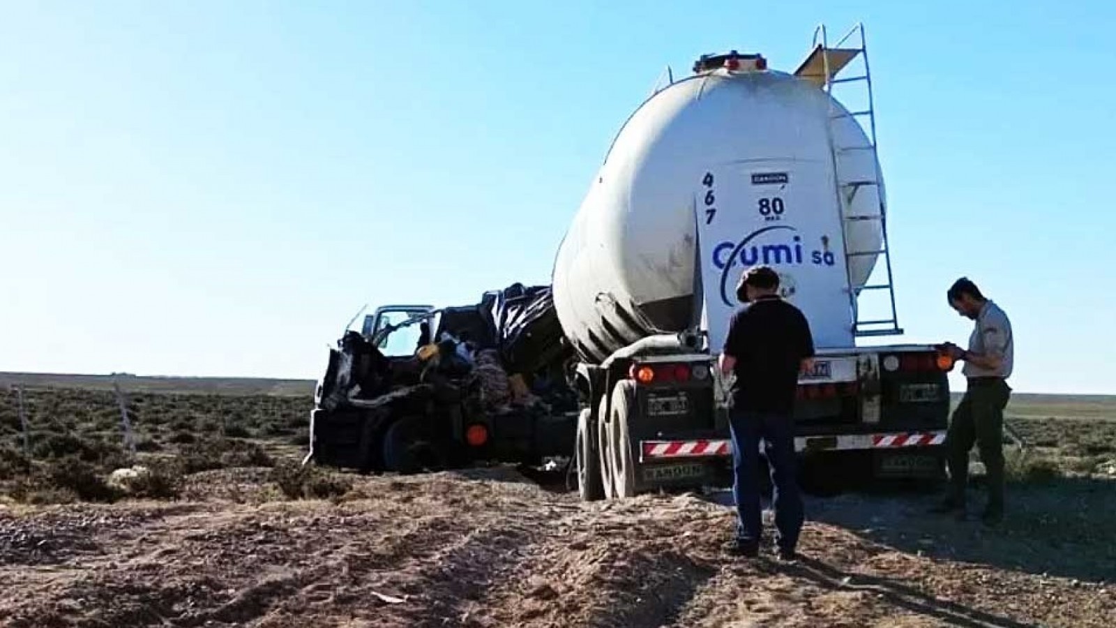 Tragedia en la Ruta 3: un muerto tras el choque frontal de dos camiones
