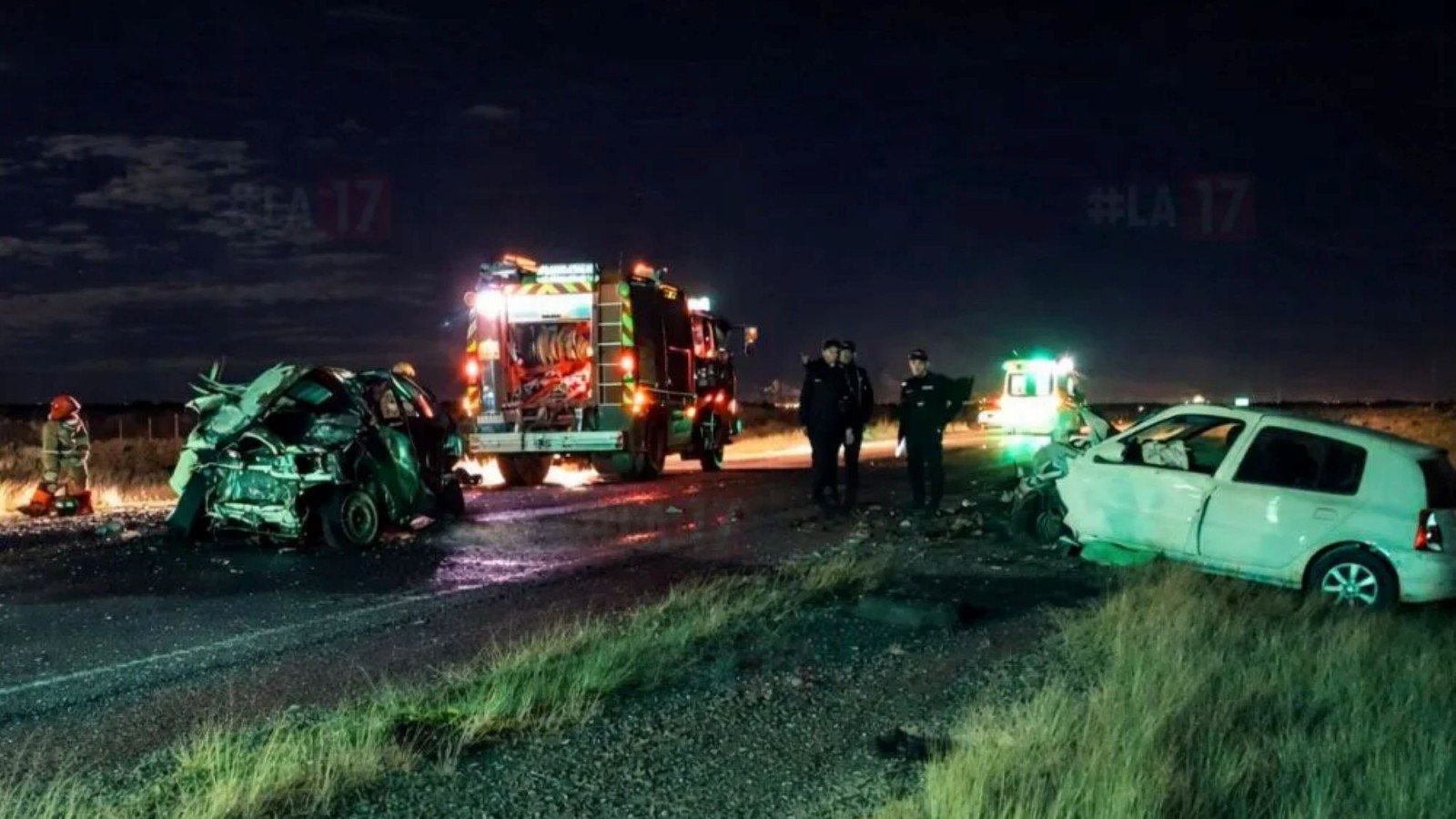 Impactante choque en la Ruta 25 entre Trelew y Gaiman: hay heridos