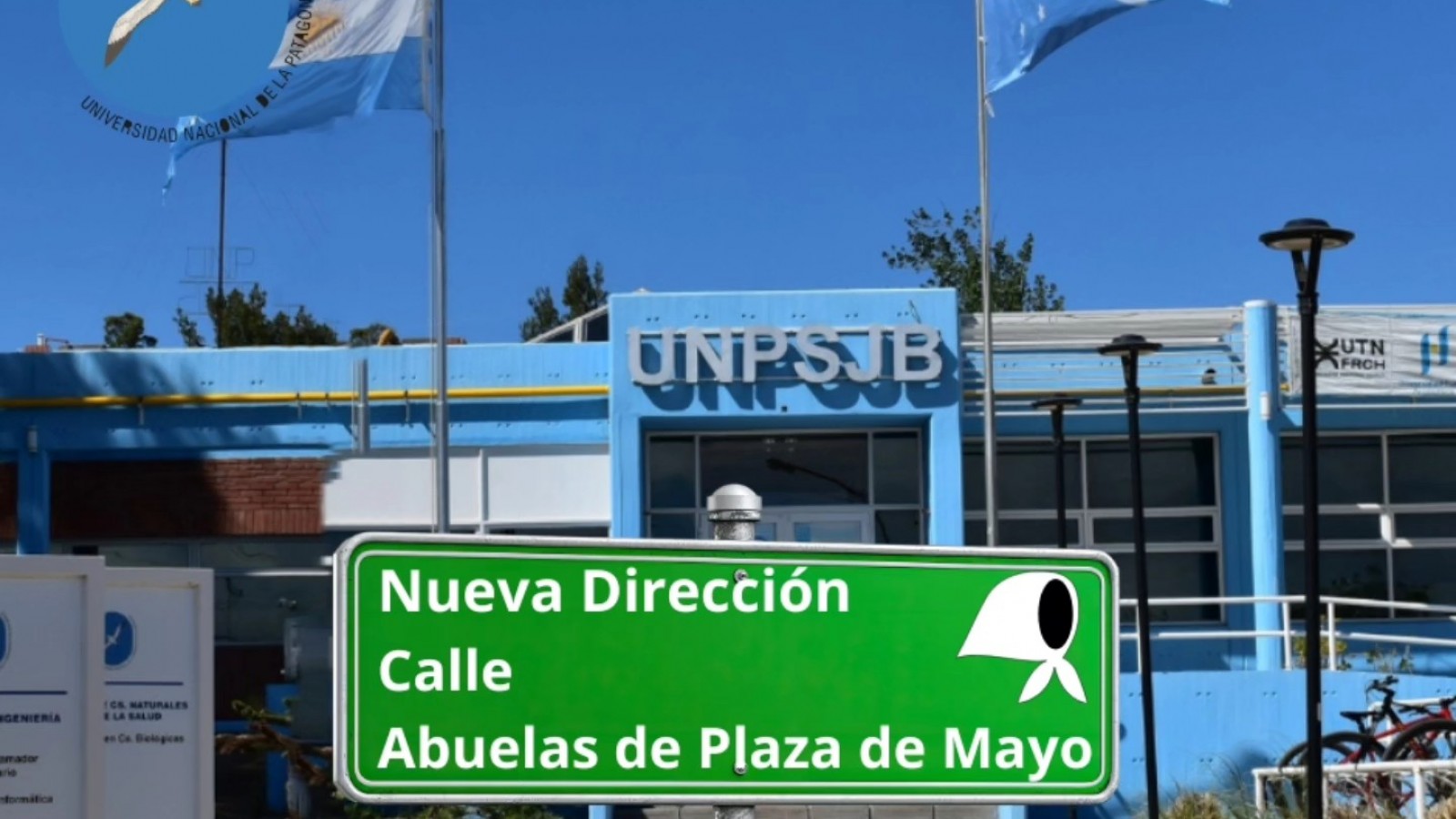 La UNPSJB Sede Puerto Madryn ya tiene nueva dirección: el tramo ahora se llama "Abuelas de Plaza de Mayo"