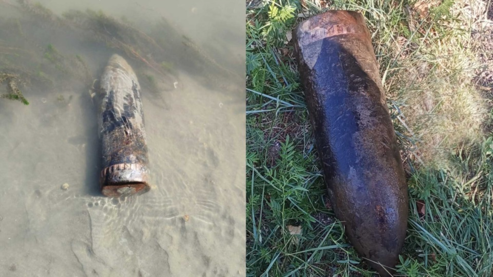 Hallaron un proyectil de artillería a orillas del Río Chubut