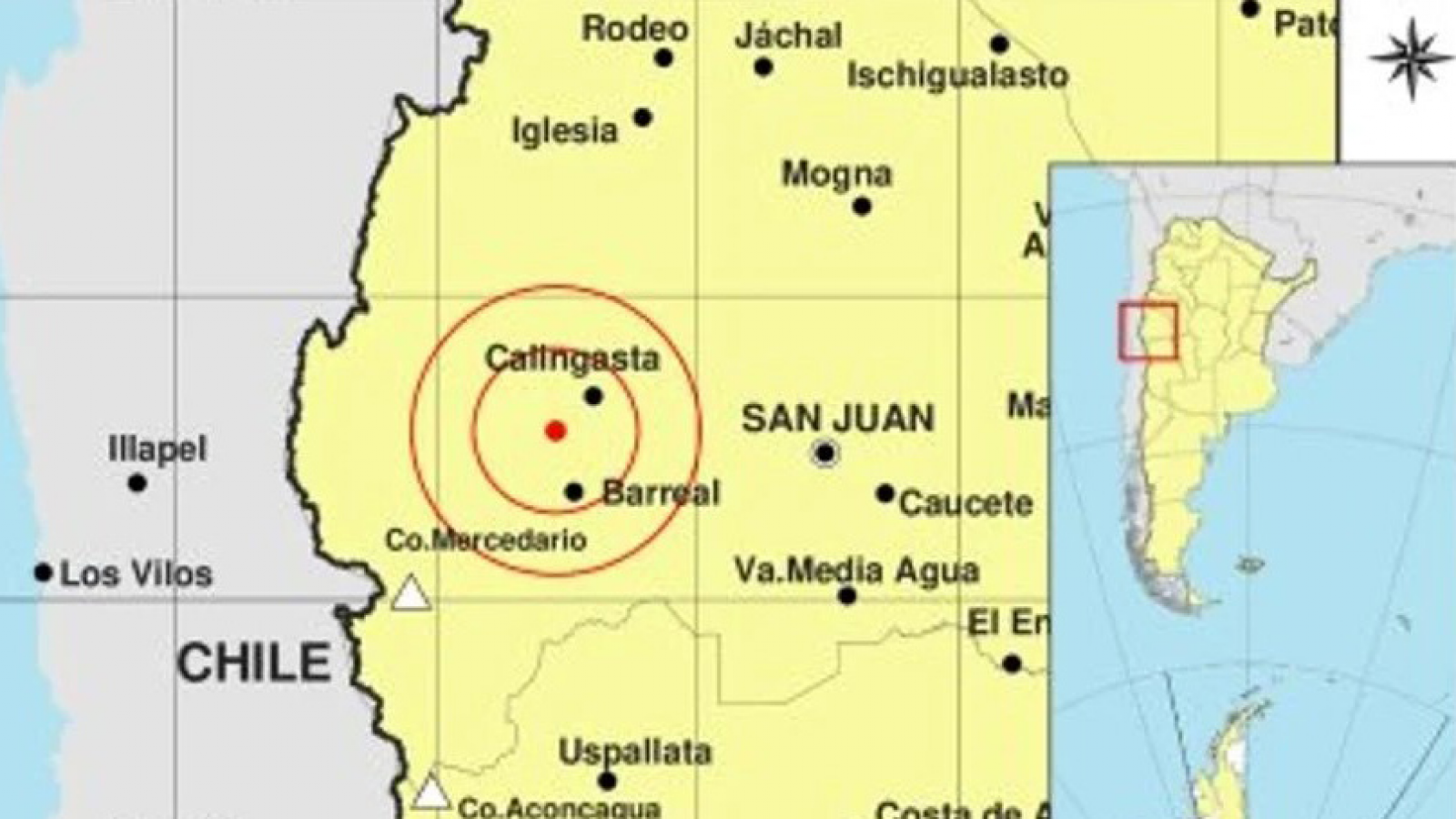 Un sismo de 4,9 grados sacudió San Juan y se sintió en Mendoza
