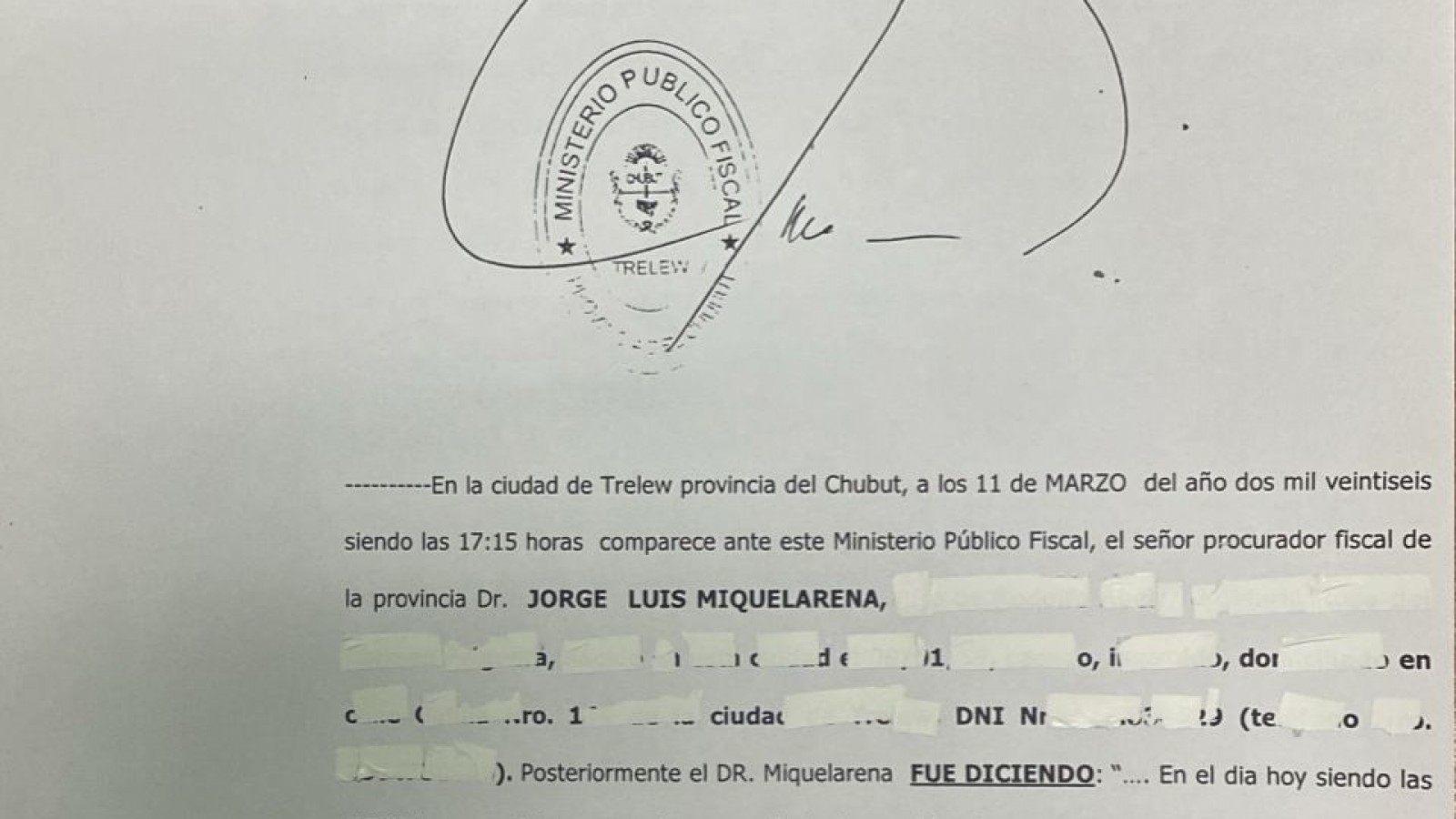 Miquelarena pidió investigar un video que circula en redes