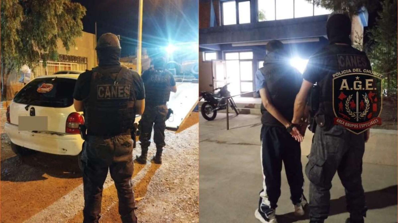 Persecución en Trelew: secuestraron droga, un cargador y demoraron a tres hombres