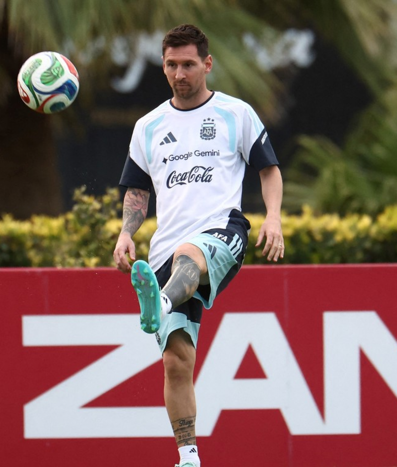 Lionel Messi llegó a Rosario para afrontar sus últimos compromisos con la Selección