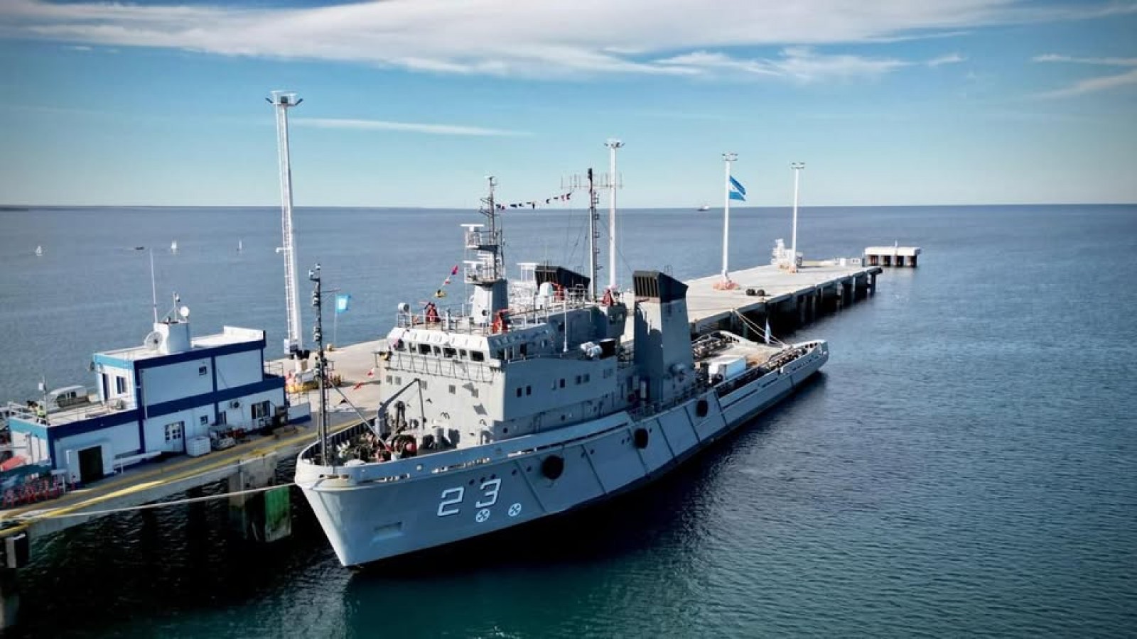 Este sábado se podrá visitar el aviso ARA Bahía Agradable en Madryn