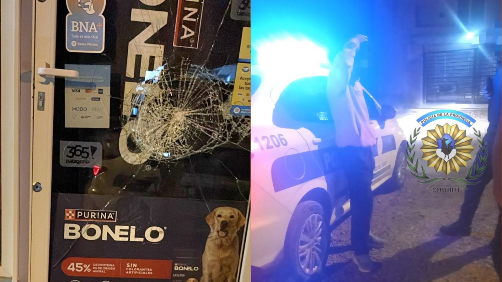 Trelew: Un hombre de 37 años detenido tras intentar saquear un comercio