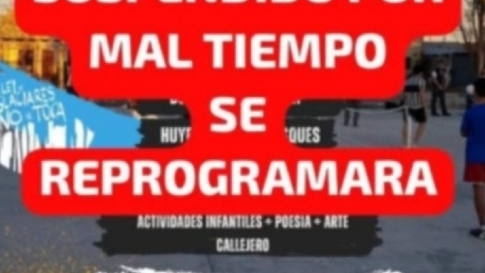 Suspendieron el festival en barrio Etchepare por mal tiempo y lo reprogramarán