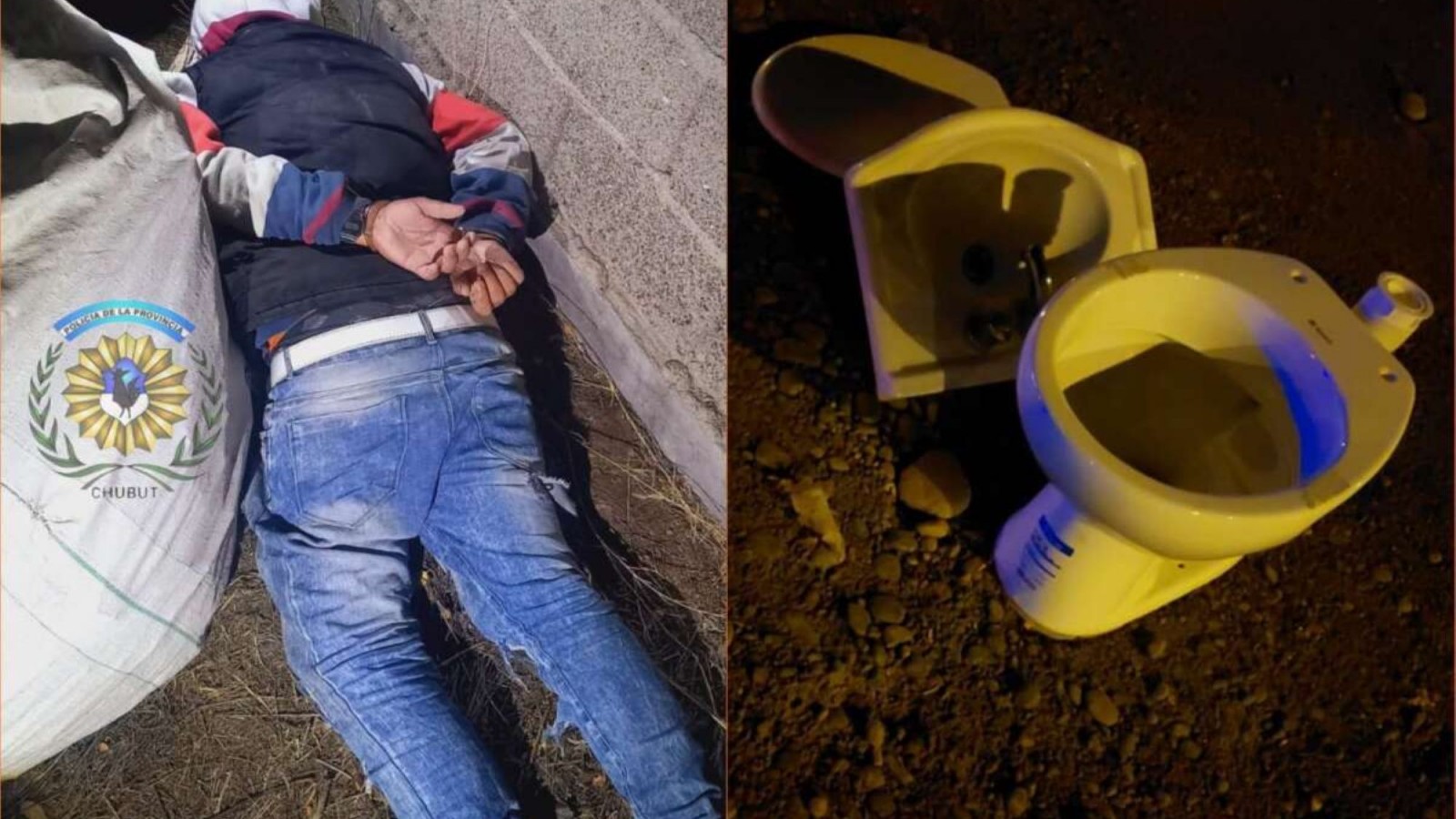 Detuvieron a un hombre por robar sanitarios en una constructora de Trelew