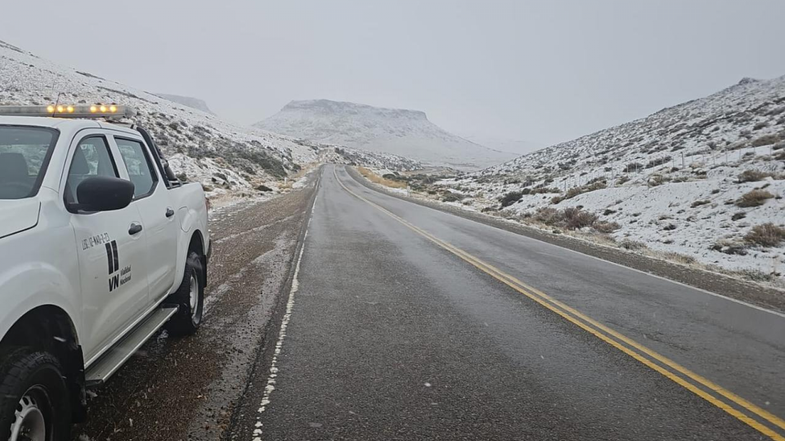 Nevadas complican la circulación en la Ruta 26