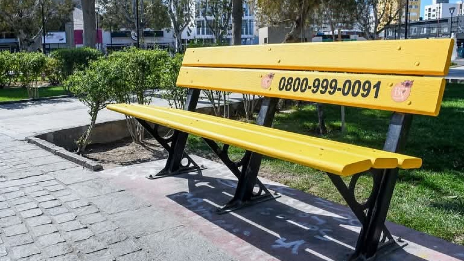 Los bancos amarillos: la propuesta iniciada en Madryn para prevenir el suicidio