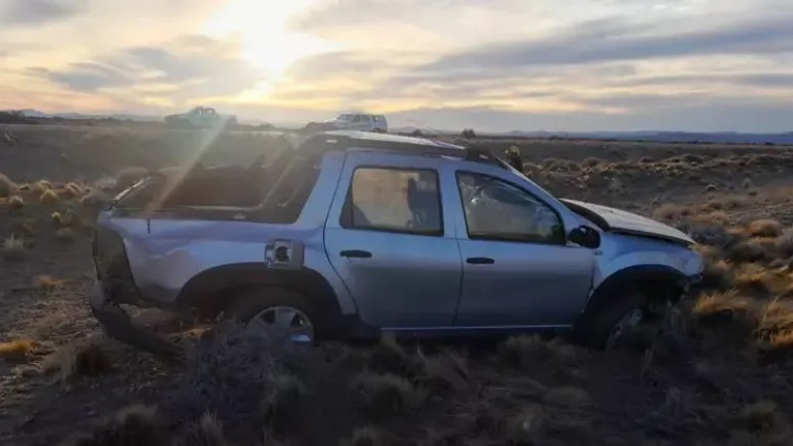 Tragedia en Chubut: falleció un conductor tras volcar con su camioneta