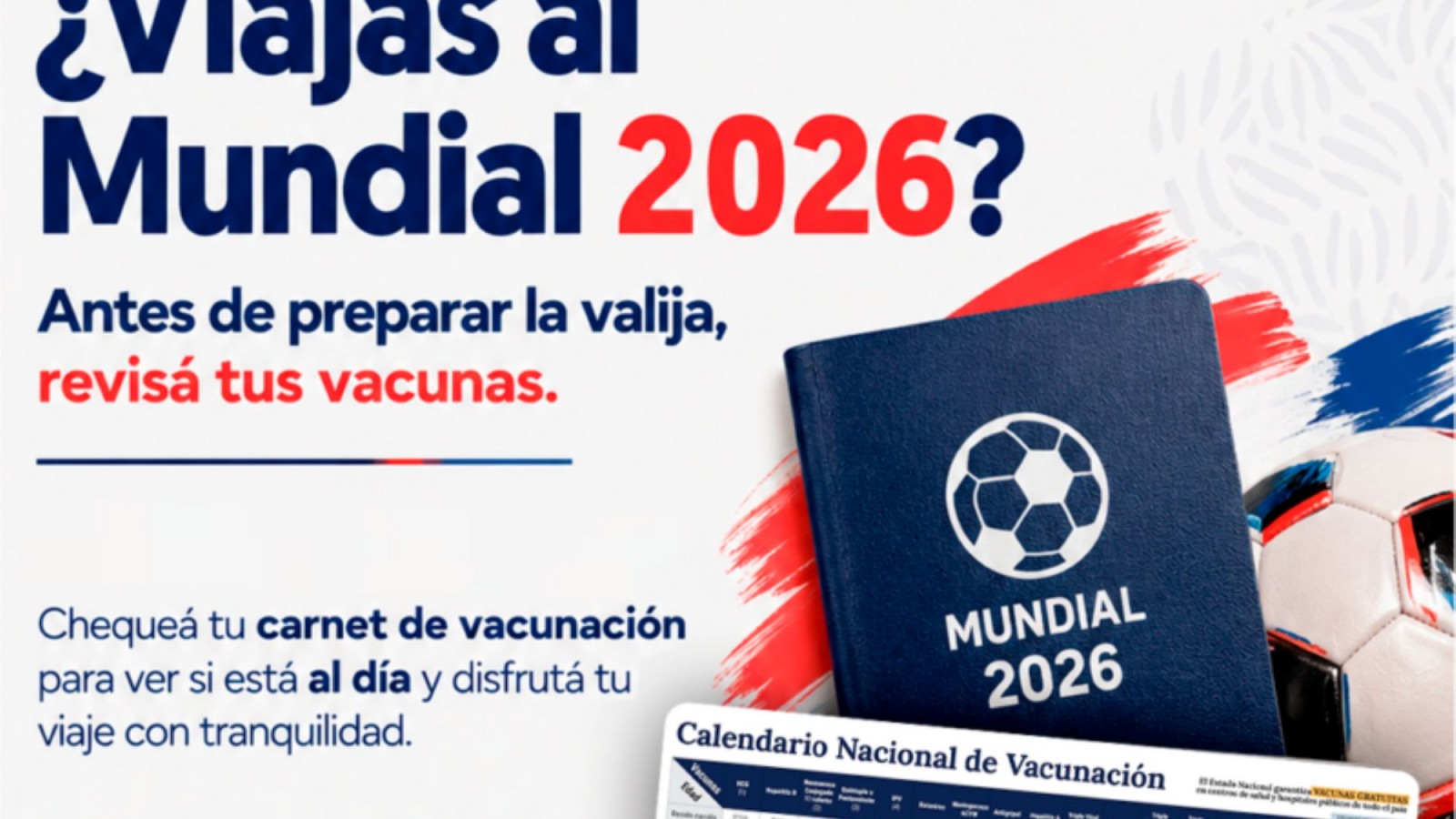 Viajar al Mundial 2026: recomendaciones de salud para evitar enfermedades en el exterior