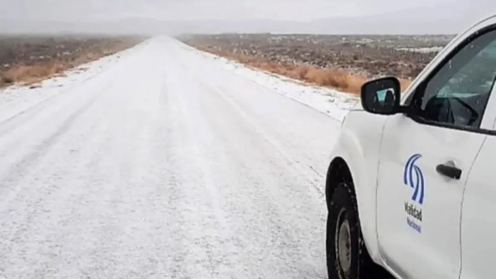 Ruta 259 hoy: alerta por hielo, viento y animales sueltos entre Esquel y Trevelin