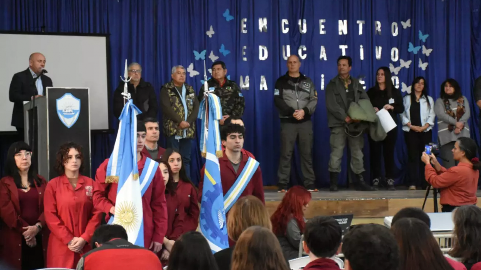 "Malvinas todo el año": se realizó el primer encuentro educativo malvinero en Puerto Madryn
