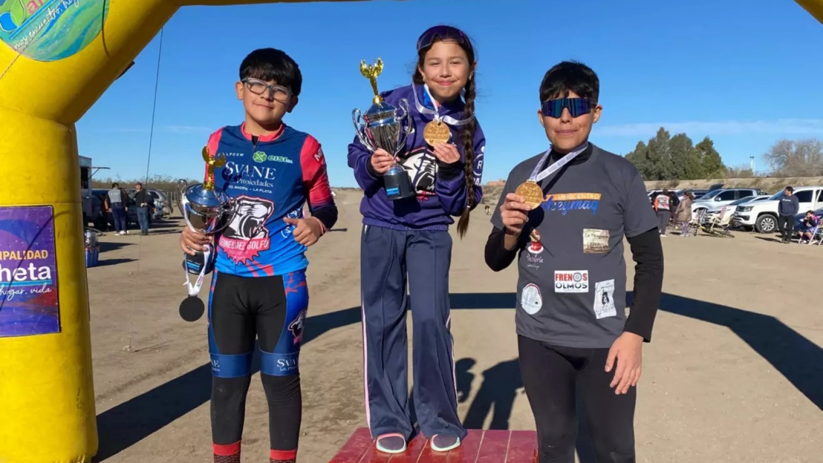 Jóvenes ciclistas de Puerto Madryn se destacaron en el arranque del Campeonato Interprovincial de MTB