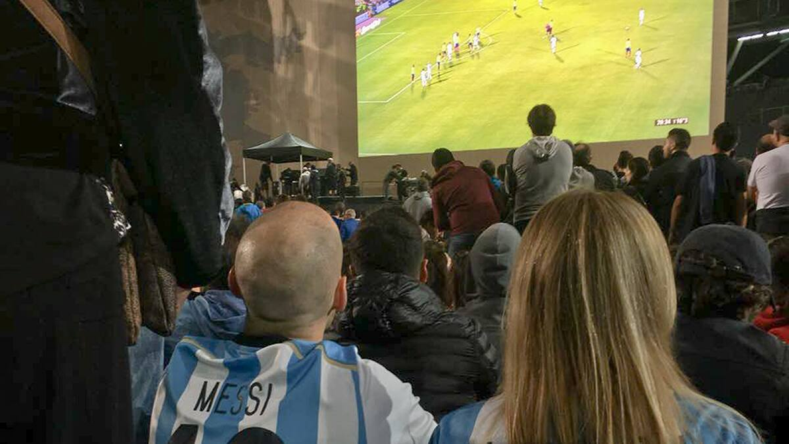Instalarán una pantalla gigante para ver a la Selección en Puerto Madryn