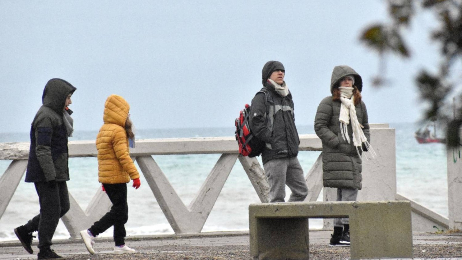 Puerto Madryn amaneció con sensación térmica bajo cero y quedó entre las ciudades más frías del país