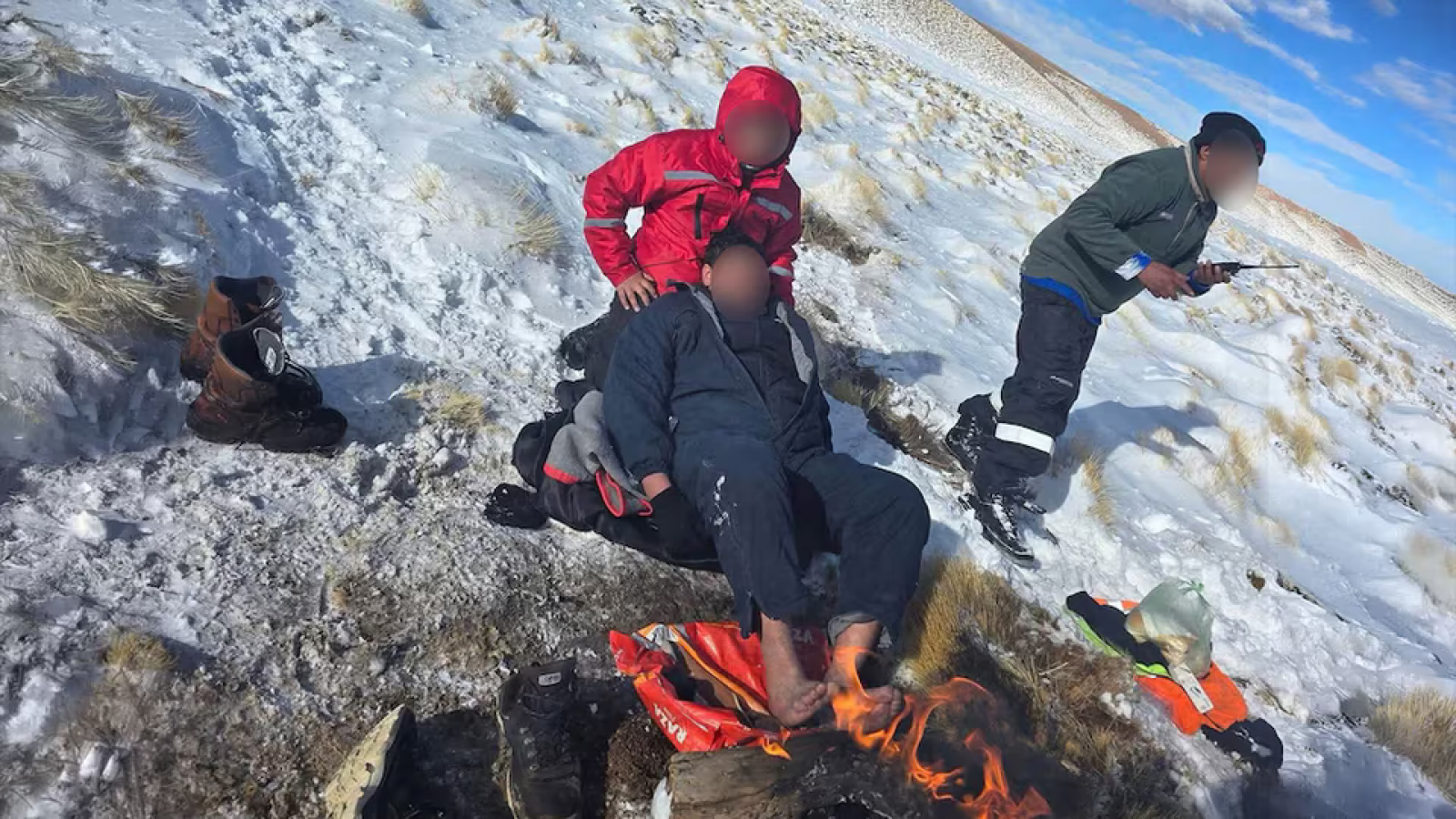 Cuatro trabajadores mineros sobrevivieron a un temporal extremo en la puna de Catamarca