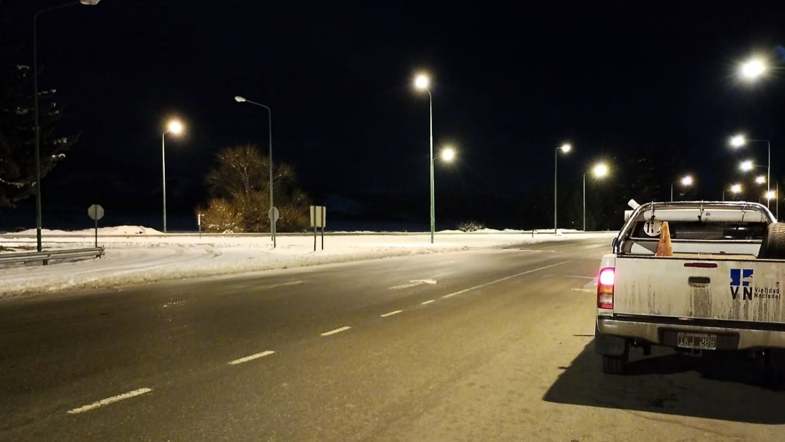 Vialidad Nacional advirtió por hielo, nieve y heladas en las rutas de Chubut