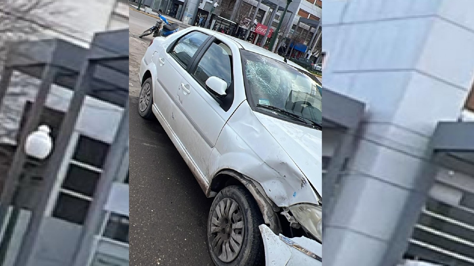 Trelew: un choque entre una moto y un auto dejó un herido