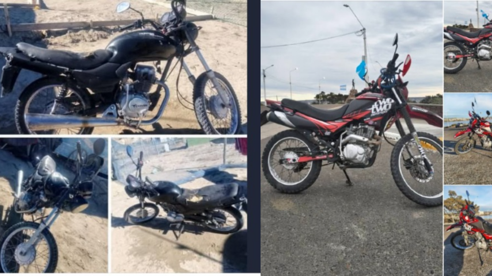 Dos motos fueron robadas en Madryn con pocas horas de diferencia: sus dueños piden ayuda