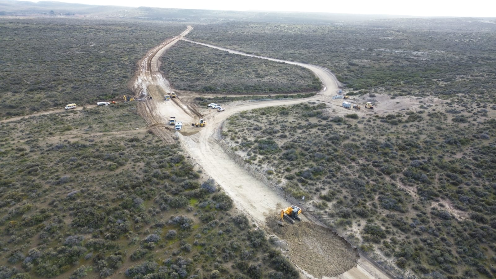 Avanzan las obras en el acceso a Punta Tombo de cara a la nueva temporada