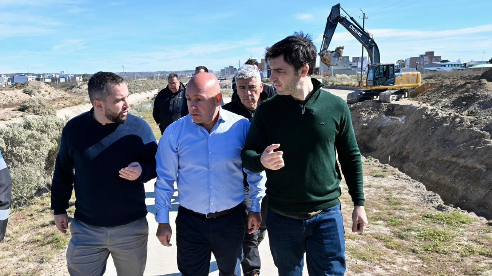 Plan Galina: Torres destacó los avances de la Circunvalación y aseguró que "es una obra fundamental para Puerto Madryn"